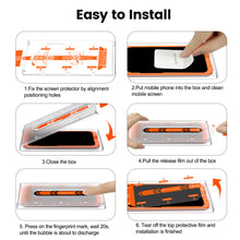Load image into Gallery viewer, Great Tempered Glass with Auto-Alignment & Dust- Free Box for iPhone 15 Series