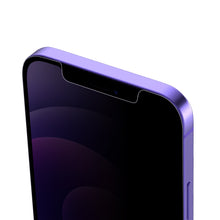 Load image into Gallery viewer, iPhone 12 / iPhone 12 Pro privacy tempered glass screen protector with 2.5D arc edge (2 Pack)