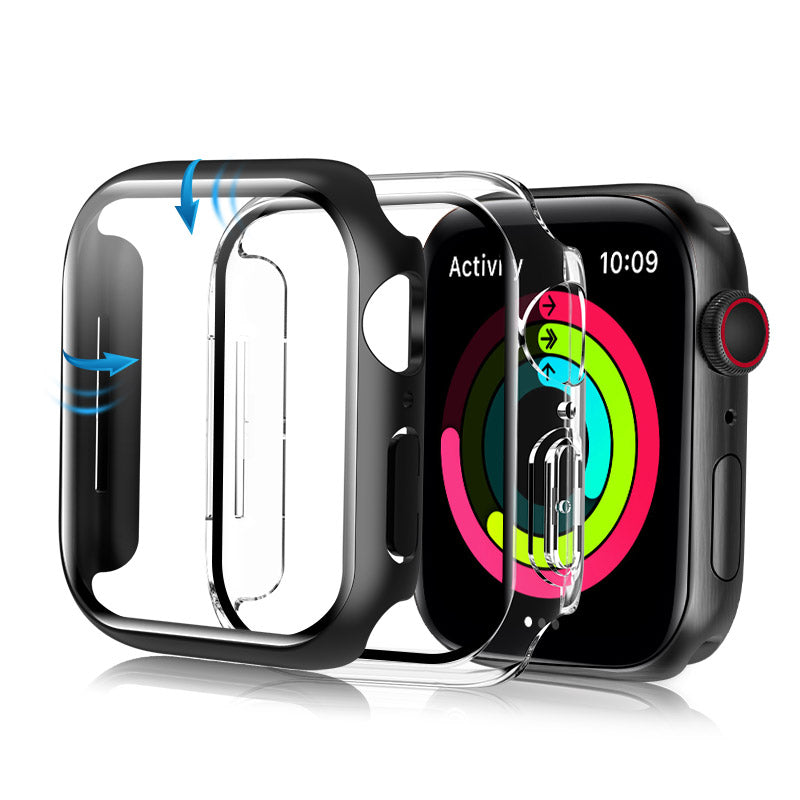 Mohave 2 Pack(Transparent + Black) for Apple Watch Series 6/7/8/ultra protector